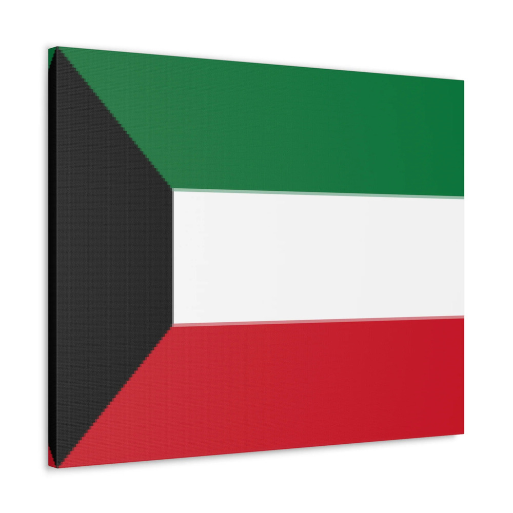 Kuwait Country Flag Canvas Vibrant Wall Art Unframed Home Decor
